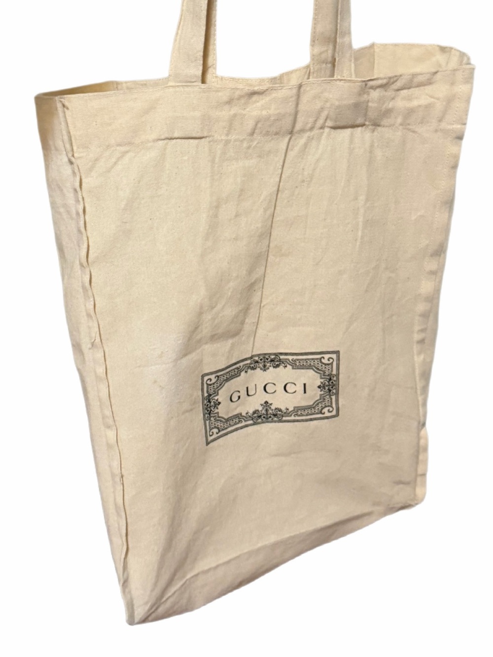 Authentic Gucci Canvas/Cotton Tote bag- labeled on both sides, very clean! - Picture 2 of 16